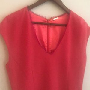 Eli Tahari Grapefruit coloured dress